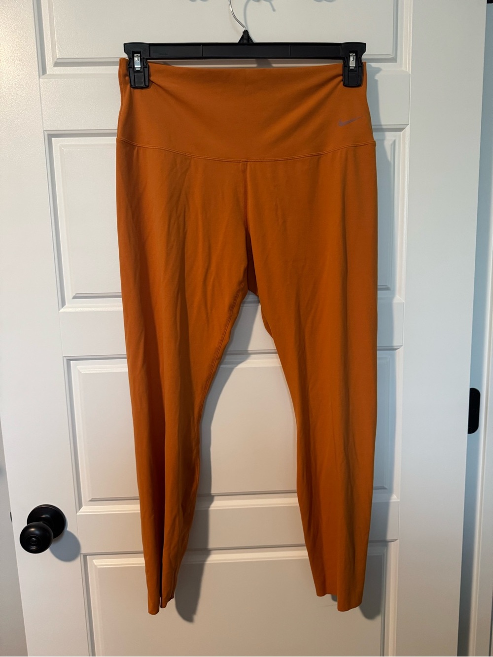 NWT Nike Zenvy Dri-Fit Training Leggings, Burnt Orange, Size Large